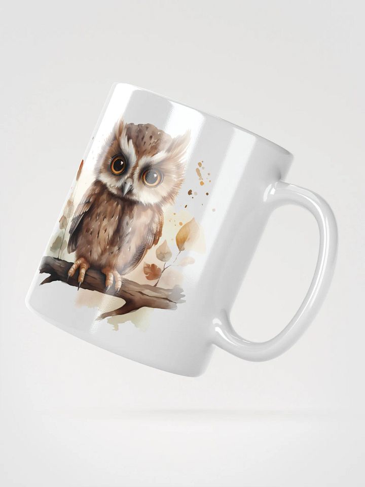 Whimsical Owls White Glossy Mug product image (5)