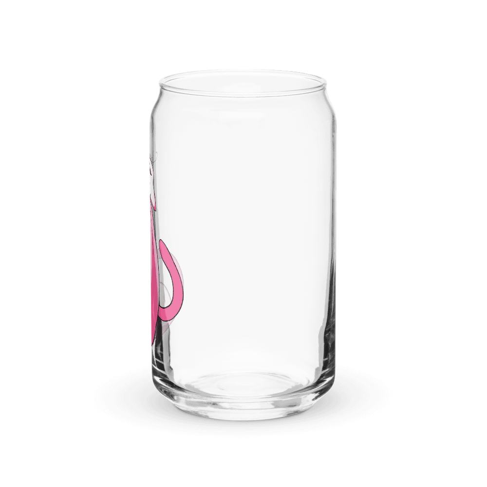 Calming Pink Cat Can-Shaped Glass product image (2)