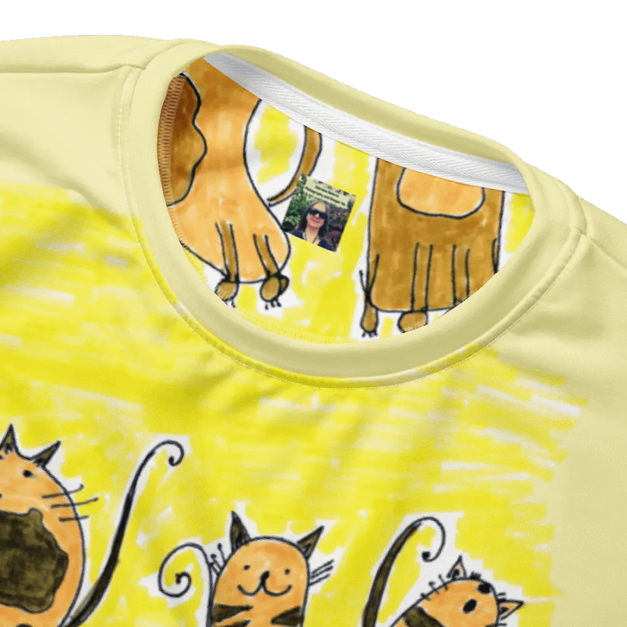 Abstract Doodle Cats Unisex All Over Print Sweatshirt product image (8)
