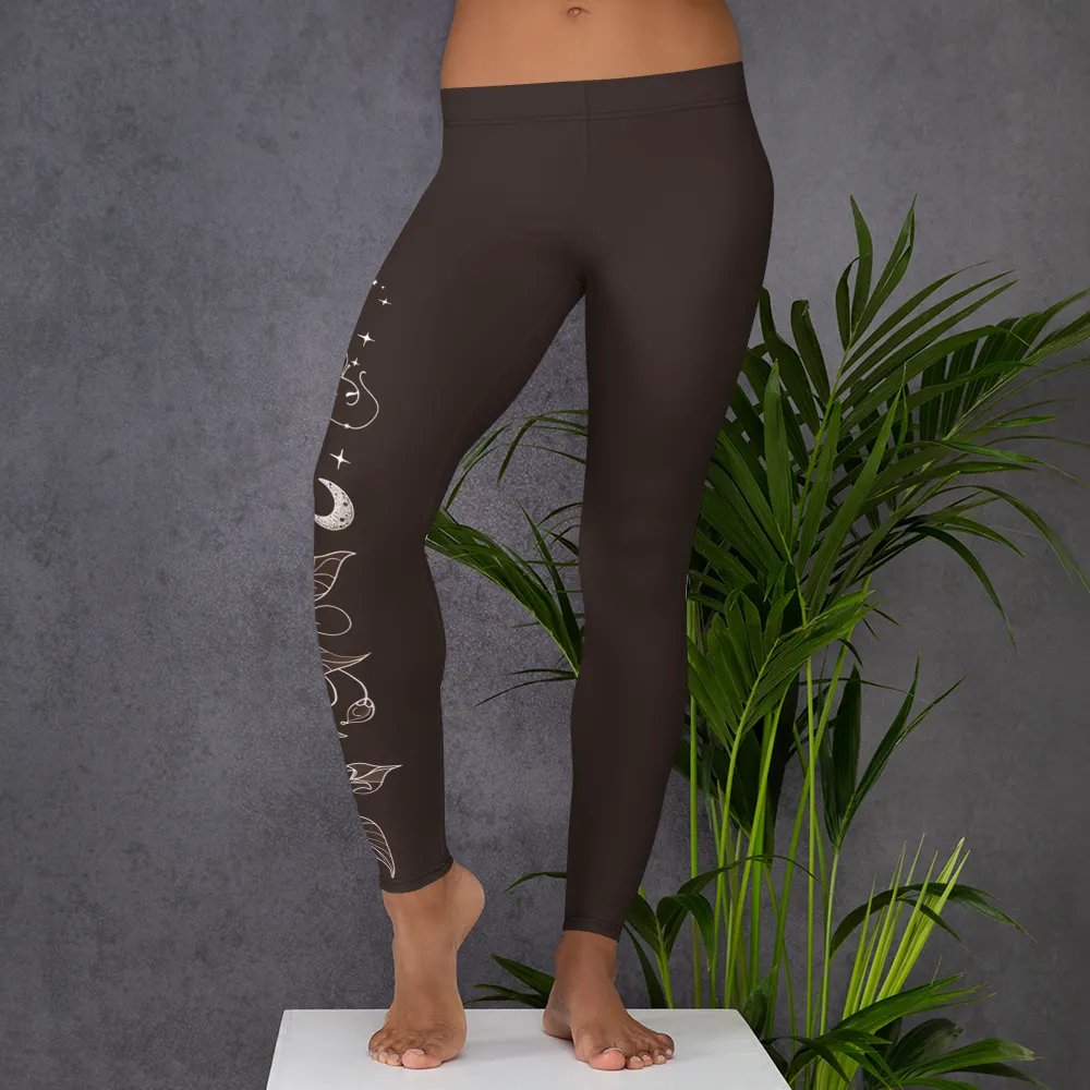 Night Sky Vines Yoga Leggings product image (8)