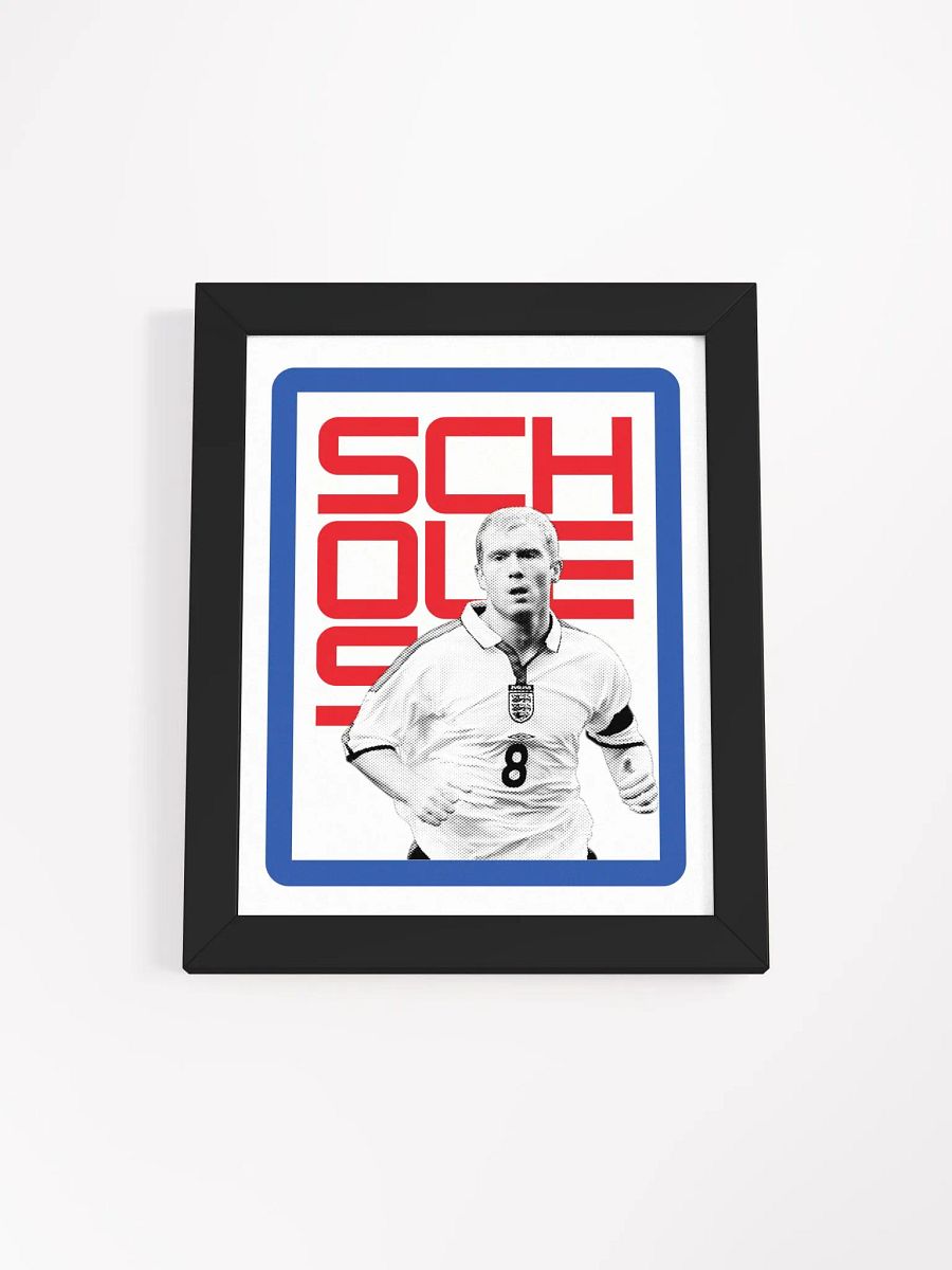Paul Scholes BW England Name Art Framed Print product image (4)