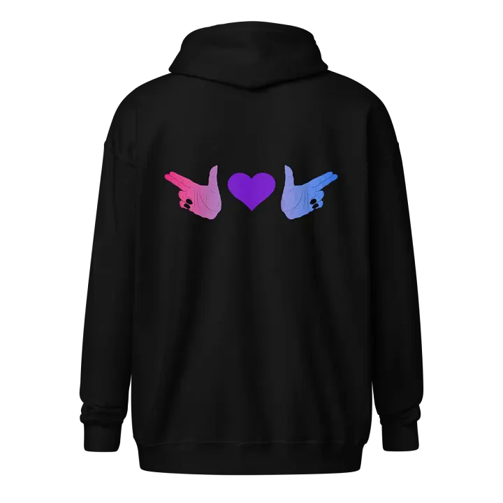 Finger Guns (bi flag) Hoodie product image (1)