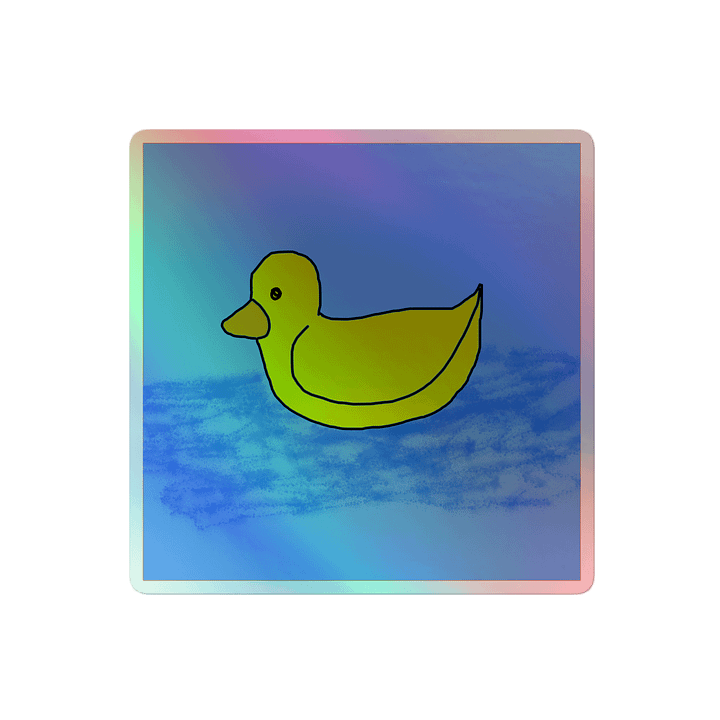 Dazzling Duck Holographic Sticker Sheet product image (2)