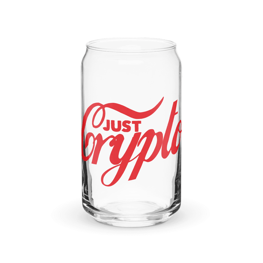 Just Crypto Can-Shaped Glass product image (2)