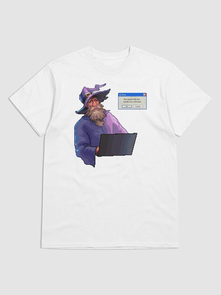The Wizard will install your software T-shirt product image (1)