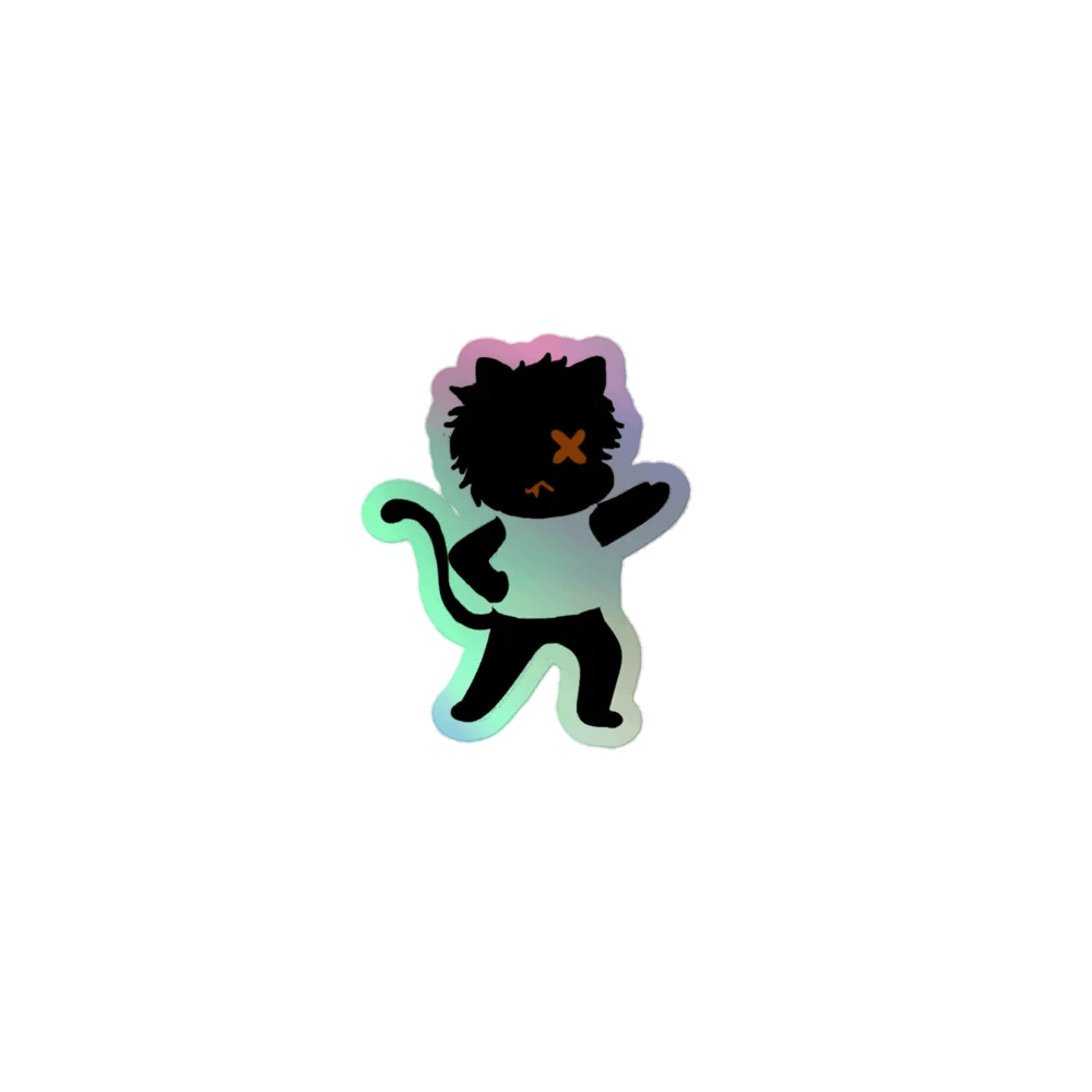 Chibi Kage Sticker - Kiss-Cut Holographic Sticker Sheet product image (1)