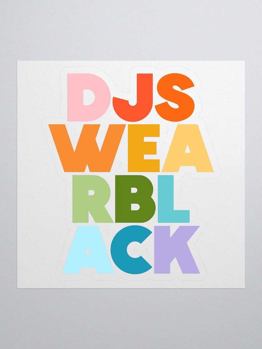 DJS Wear BLACK (col) sticker product image (1)
