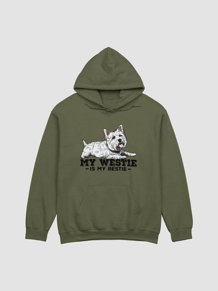 My Westie Is My Bestie Hooded Sweatshirt of a West Highland Terrier | Funny Hoodie for Westie Paw-rents product image (1)