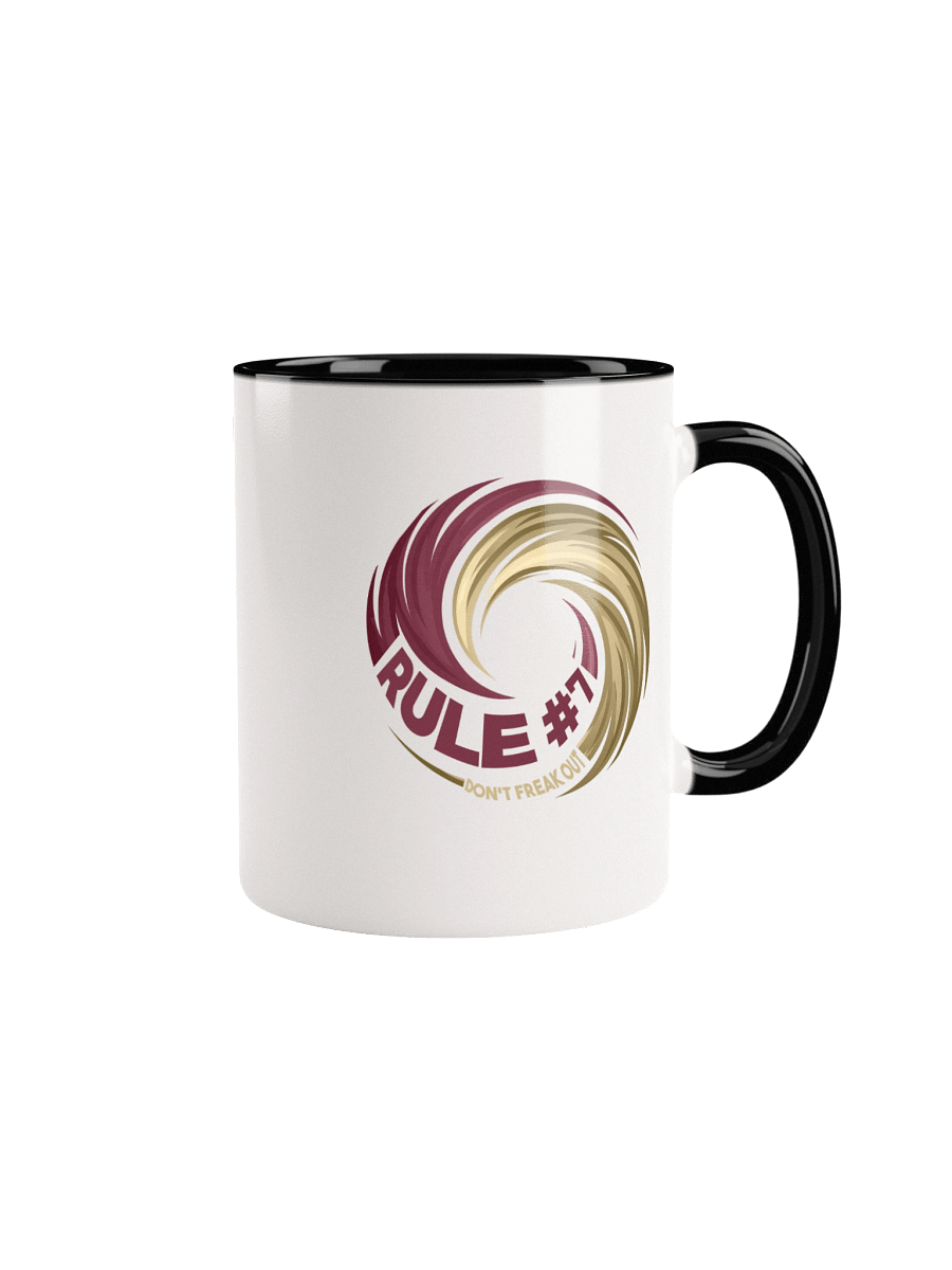 Rule #7 Ceramic Mug Garnet and Gold product image (1)