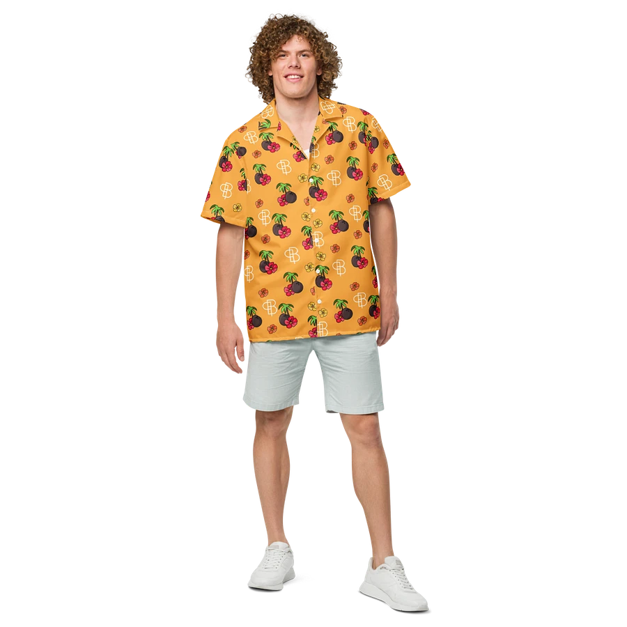 Orange Tropical Island Hawaiian Shirt product image (4)