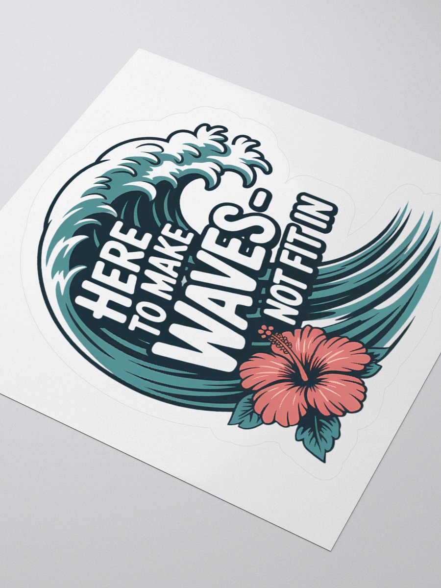 Here to Make Waves Human Design Manifestor Sticker product image (3)
