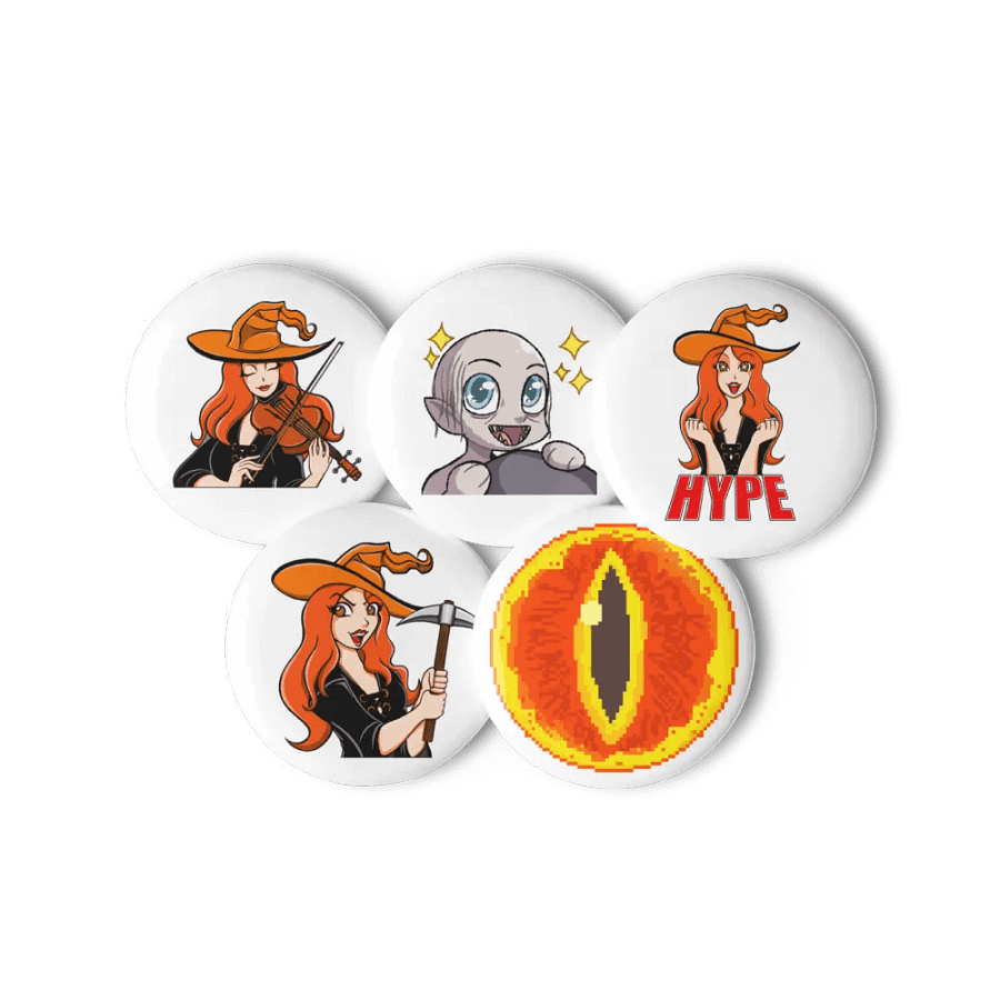 Set of 5 pin buttons product image (6)