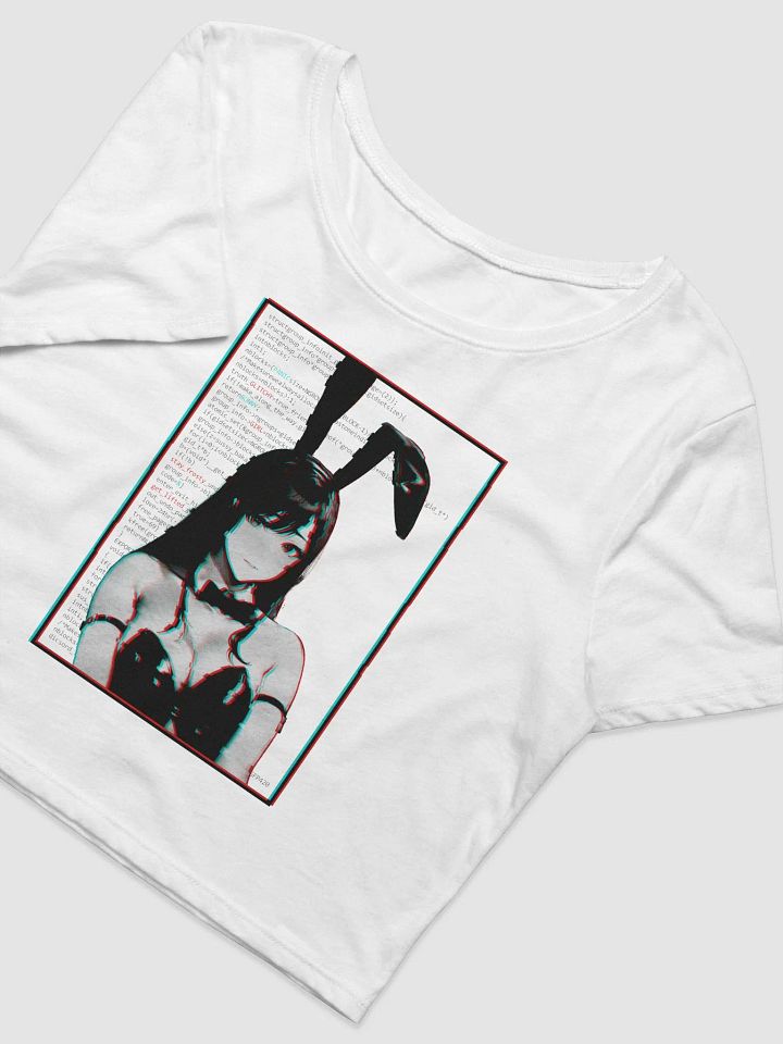 Panic Glitchy Bunny Girl Crop Top product image (2)