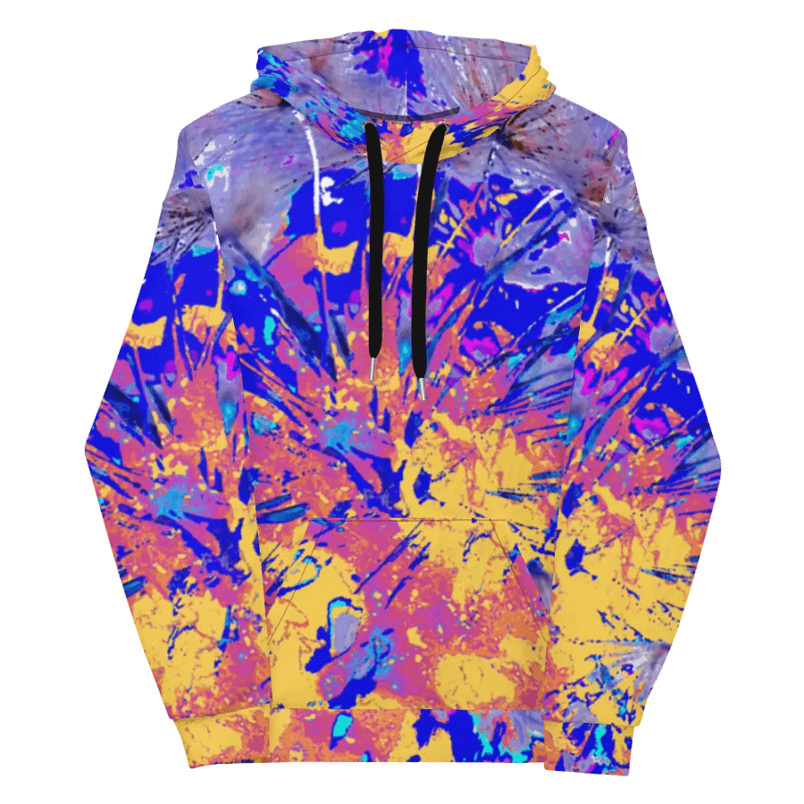 Vibrant Abstract Dandelion Seeds Unisex Pull Over Hoodie product image (12)