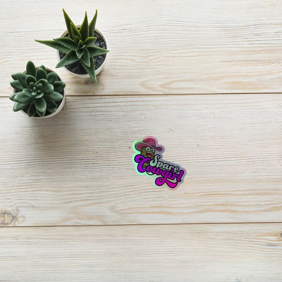Space Cowgirl Holographic Sticker product image (10)