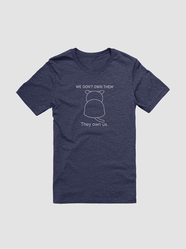 Cats Own Poeple Unisex Tee, White Print product image (1)