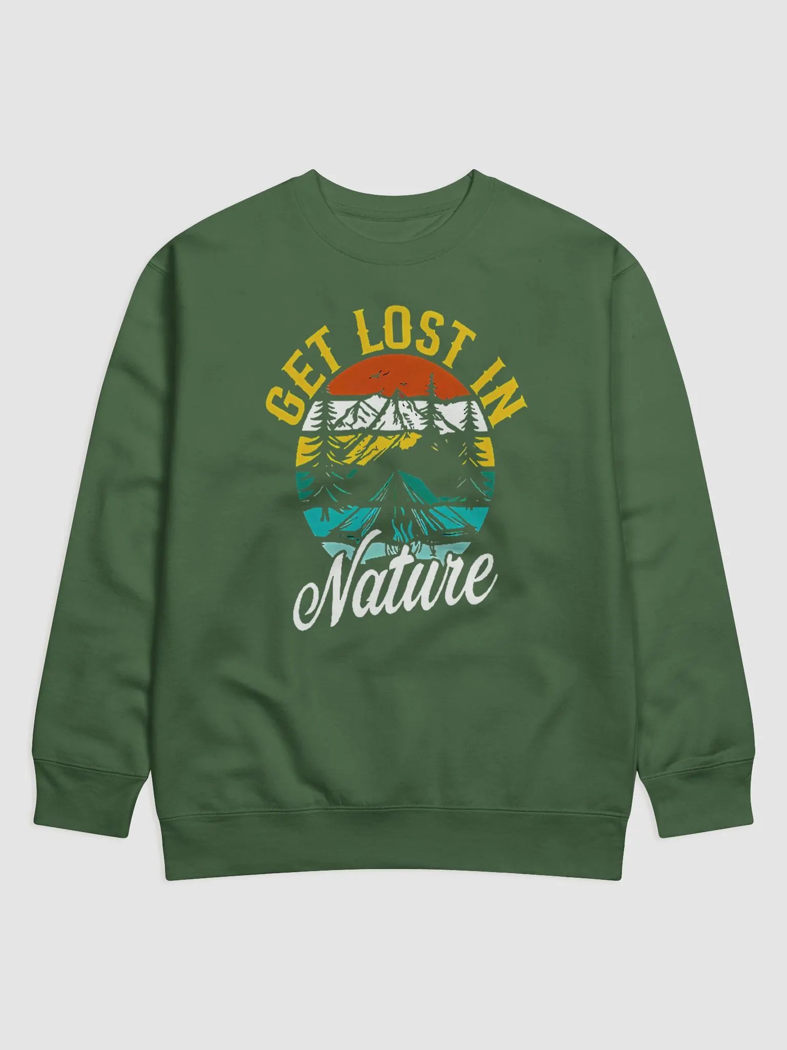 Get Lost in Nature - Retro Adventure Design with Scenic Landscape product image (2)