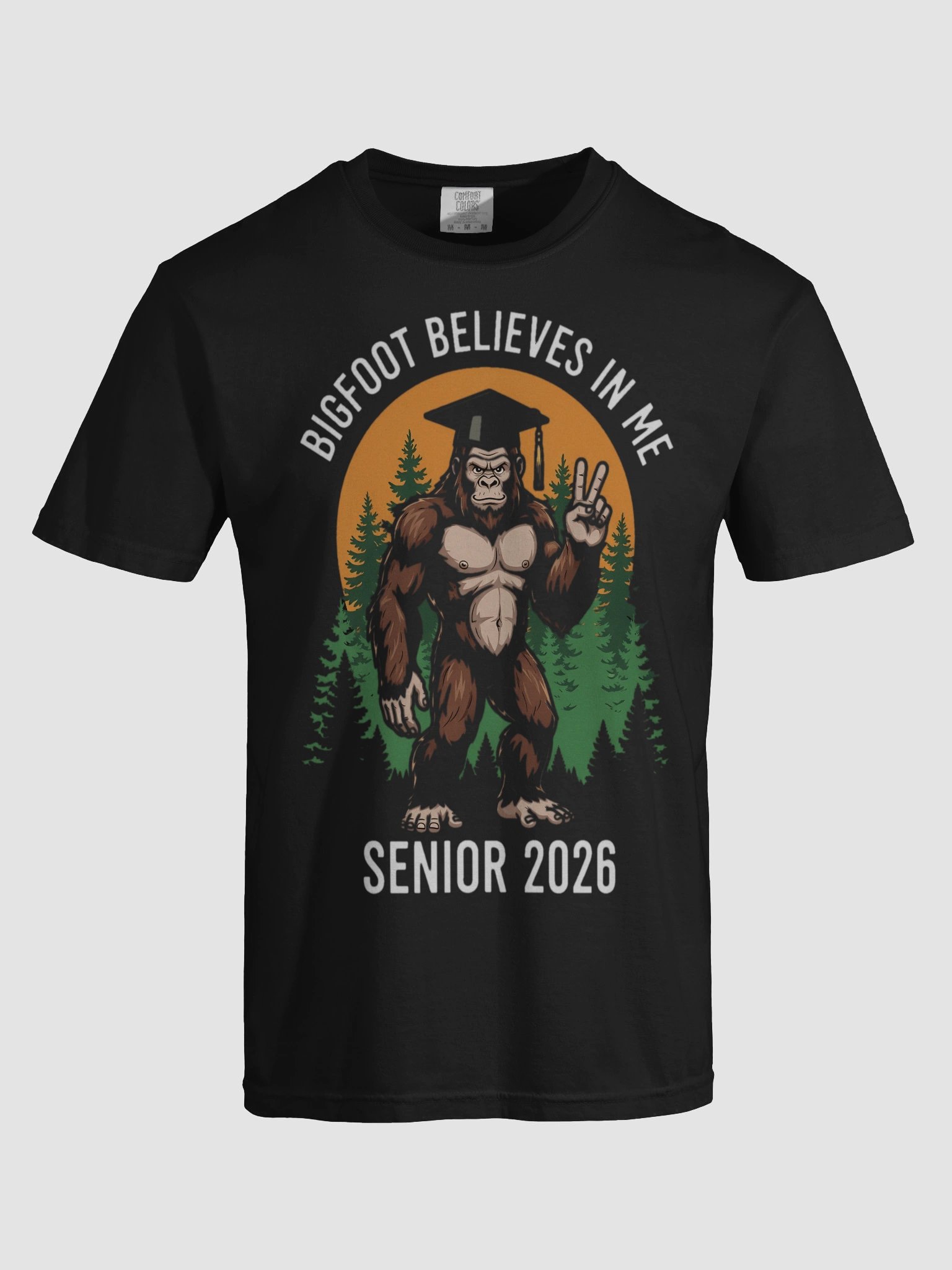 Bigfoot Believes in Me Graduation T-Shirt product image (19)