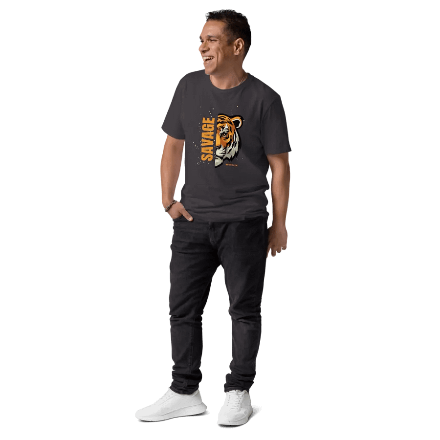 Glitch Tiger Organic Tee product image (144)