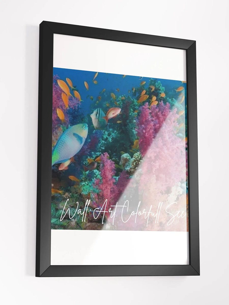 Art Colorful Ocean Framed High-Quality Matte Poster (in) product image (3)