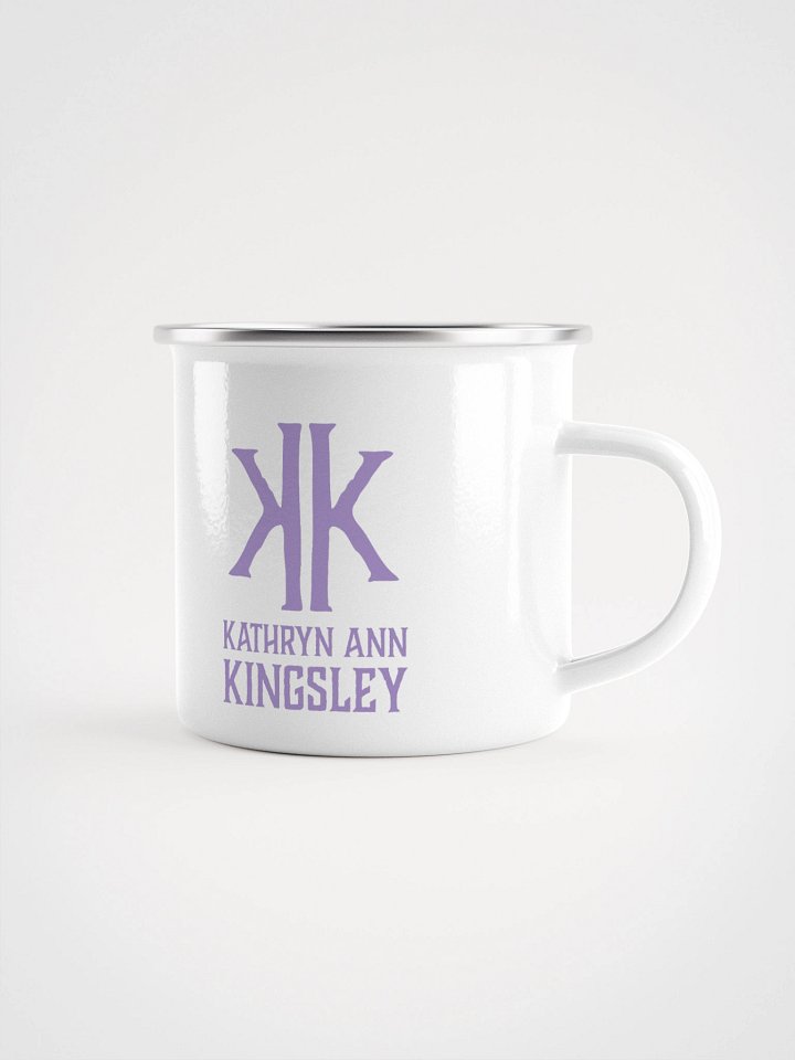 Where Villains Stay Villains: Lavender Logo Enamel Mug product image (1)