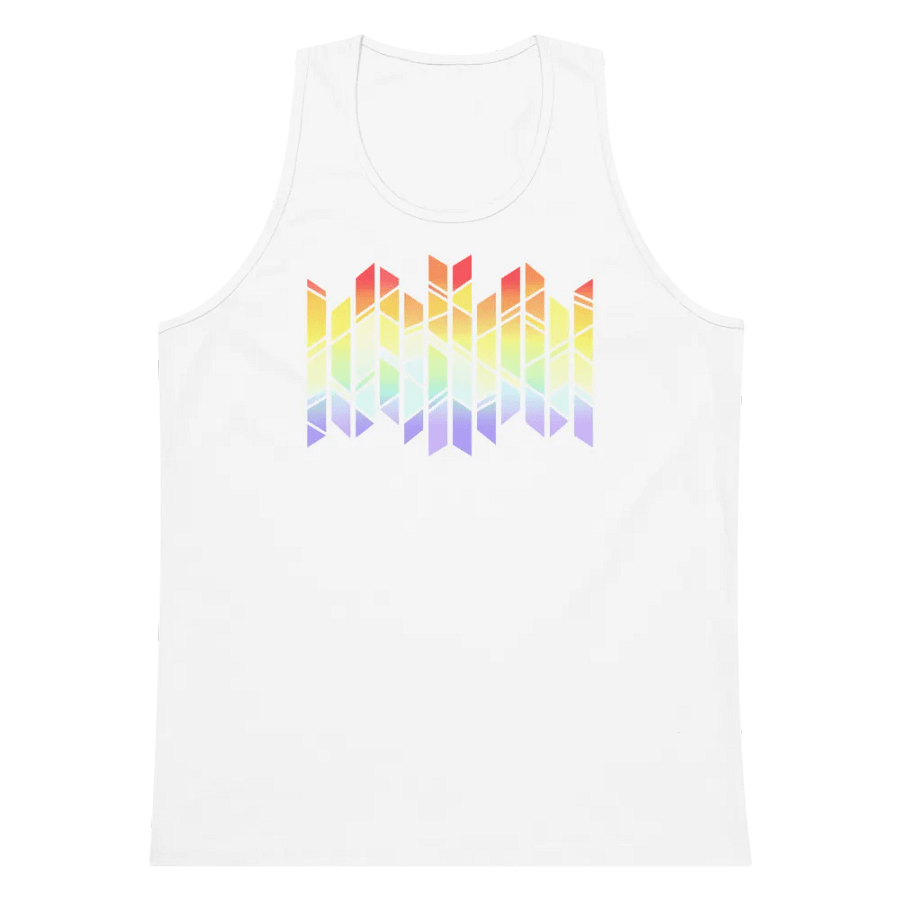 PRISMAGIC STAINED GLASS RAINBOW TANKTOP (WHITE) product image (1)