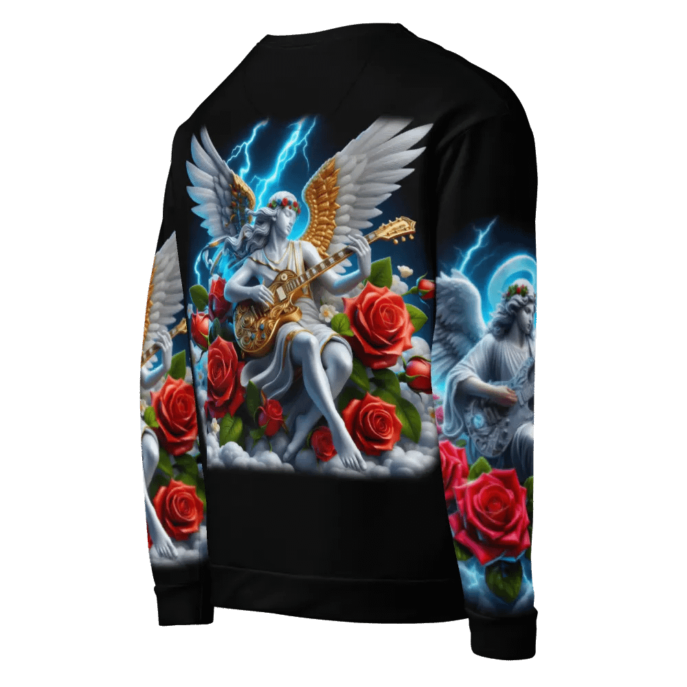 Angels making Music with a Guitar - All-Over Unisex Sweatshirt #20 product image (5)