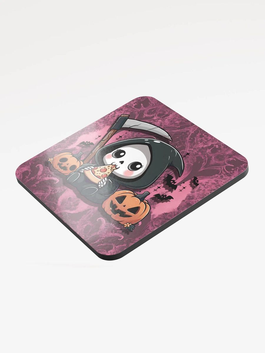 Grim Pizza Party Cork Coaster - Reaper product image (3)