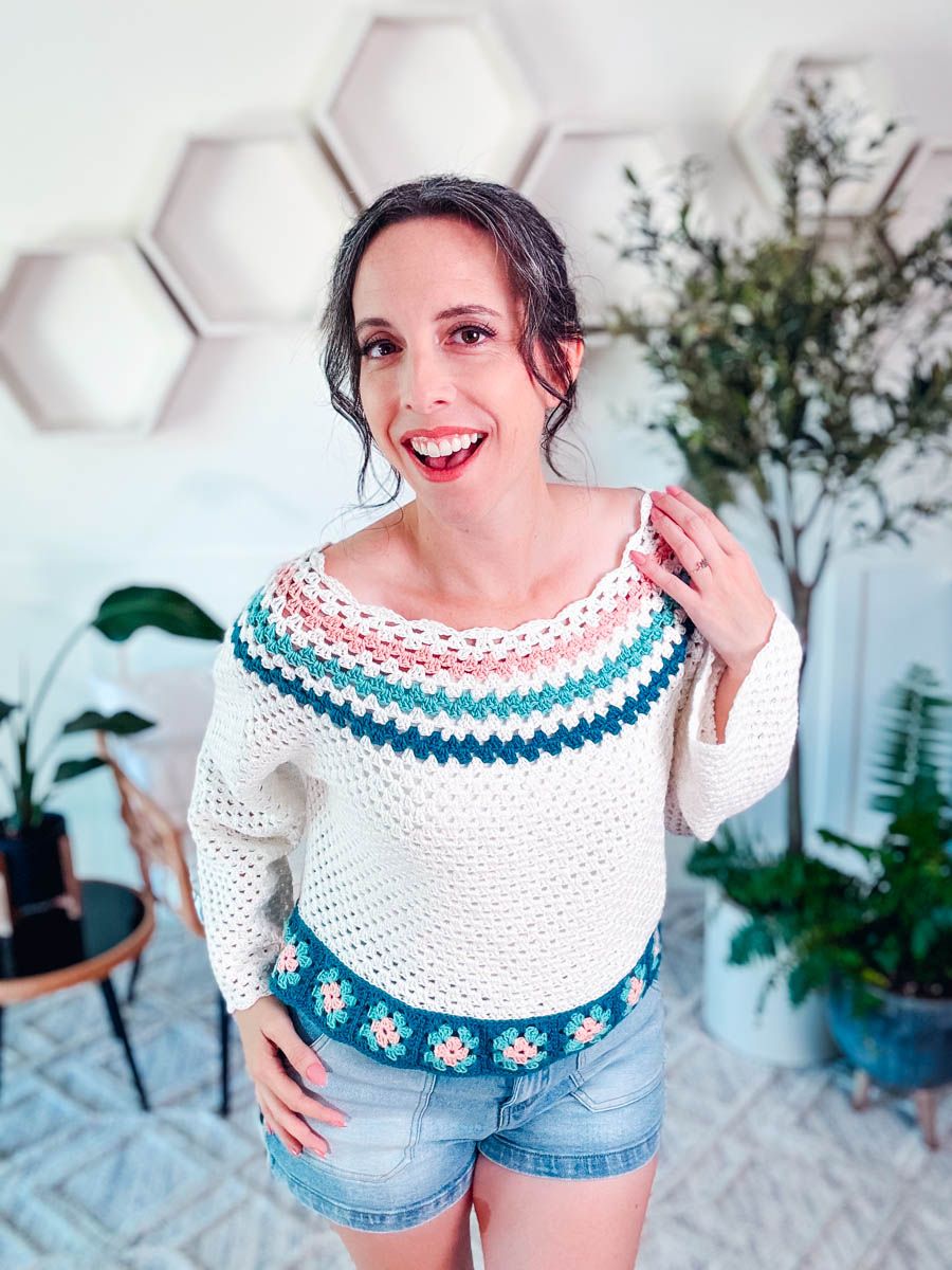 Granny Summer Top Crochet Pattern product image (3)