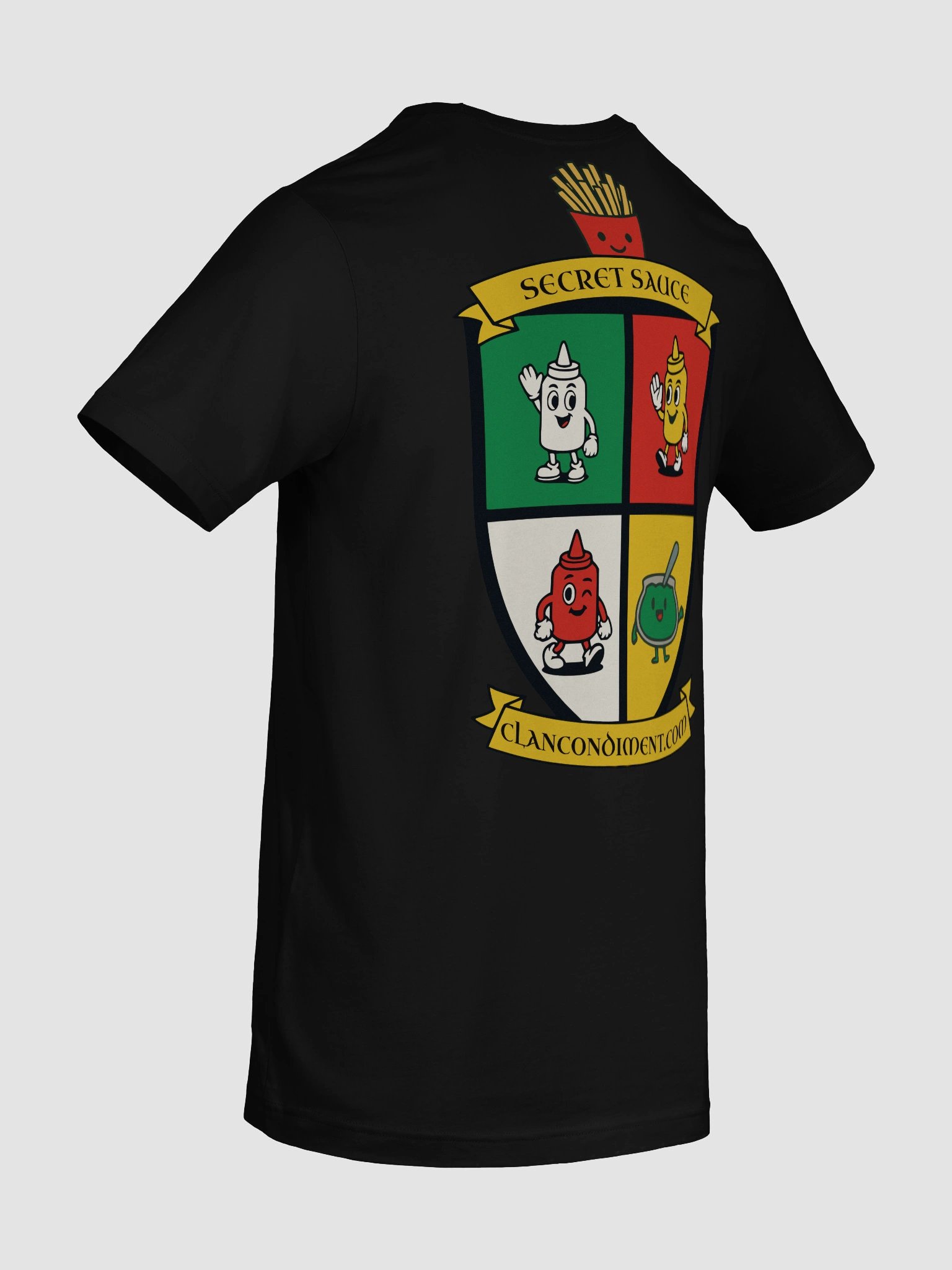 2025 Official Clan Condiment Crest Tee | Front Mini Crest + Full Back Print product image (10)