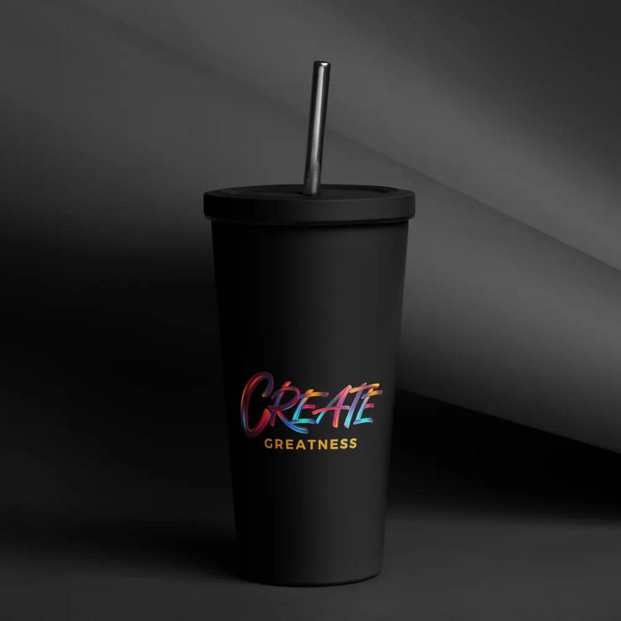 Create Greatness + Born to Dance Vibrant Beats Her Silhouette Insulated Tumbler product image (54)