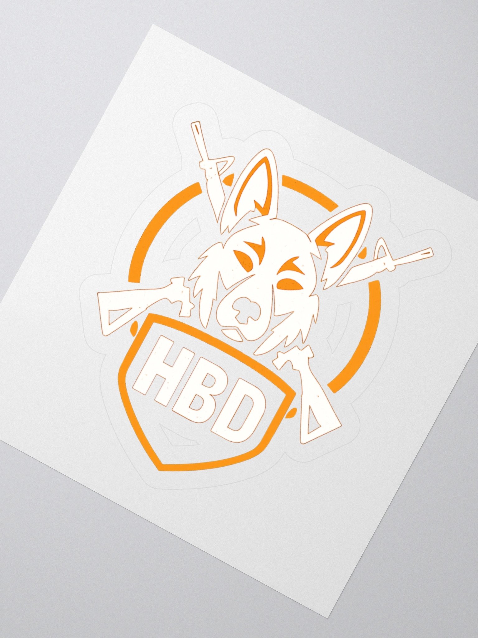 HBD Gaming Transparent Dog Head Decal product image (6)