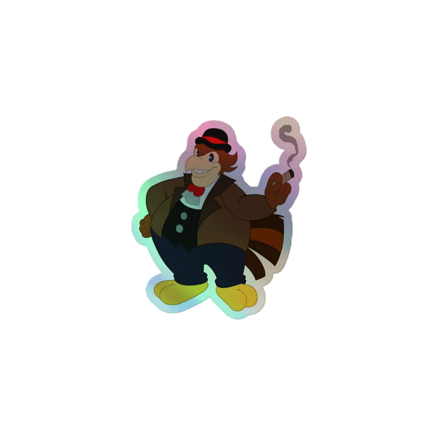 Tommy Turkey Holographic Sticker product image (1)