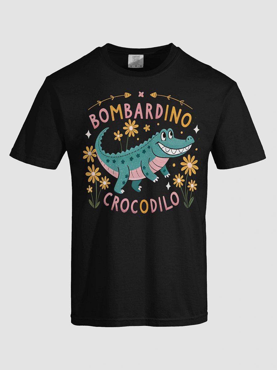 A vibrant retro-style illustration depicting an alligator with friendly smile product image (65)