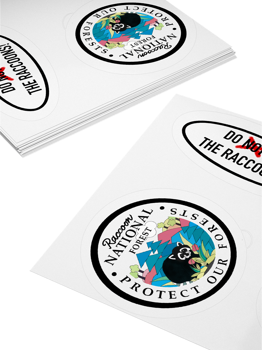 Raccoon National Forest Sticker Set product image (12)