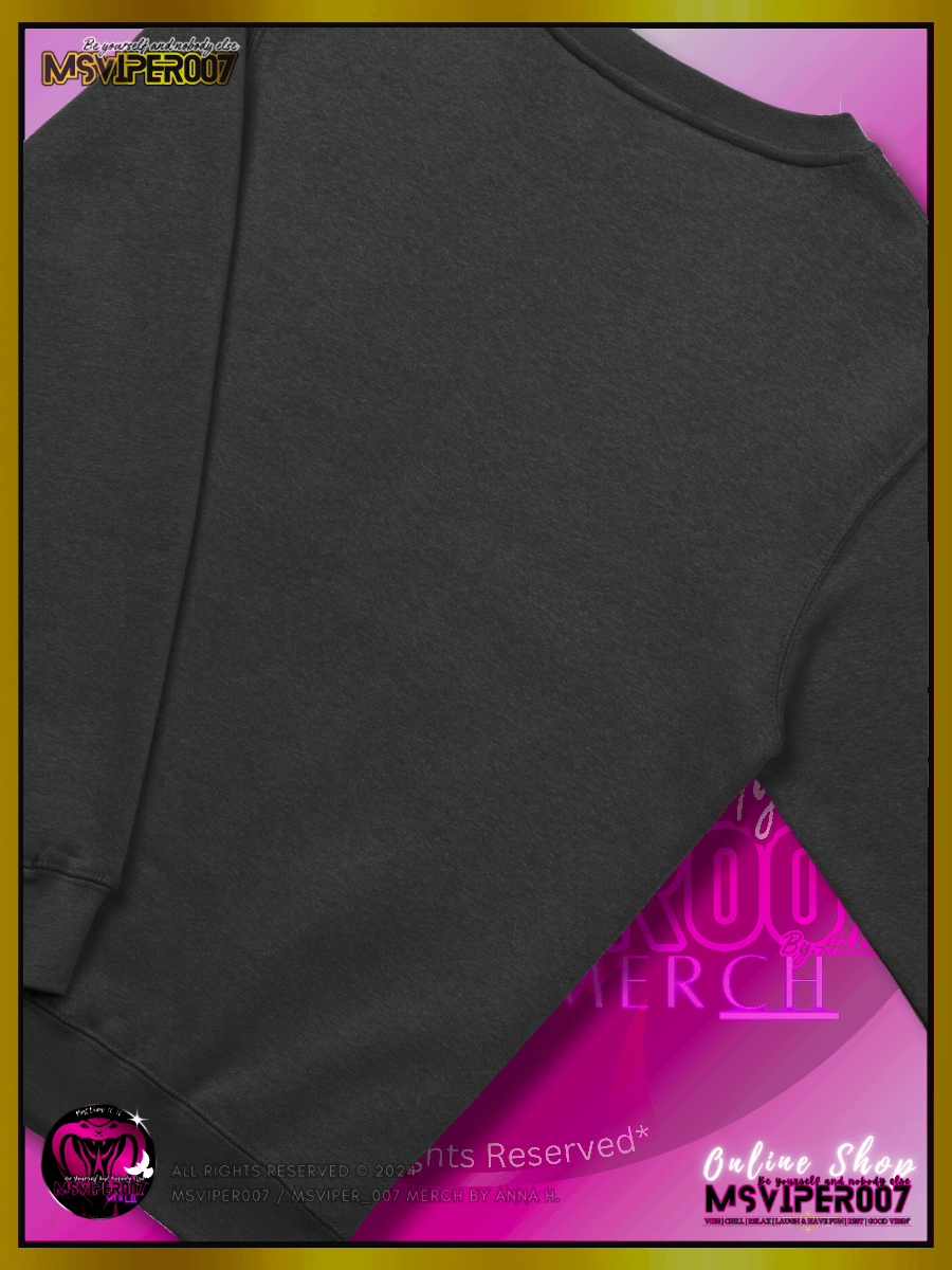 Sweatshirt - "MsViper_007™ Brand Classic" [red/blk emblem] - Streetwear/Cozy Sweatshirt By Anna H. product image (4)