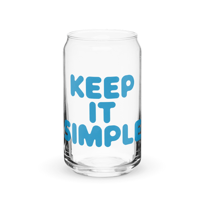 Keep It Simple Can-Shaped Glass product image (2)