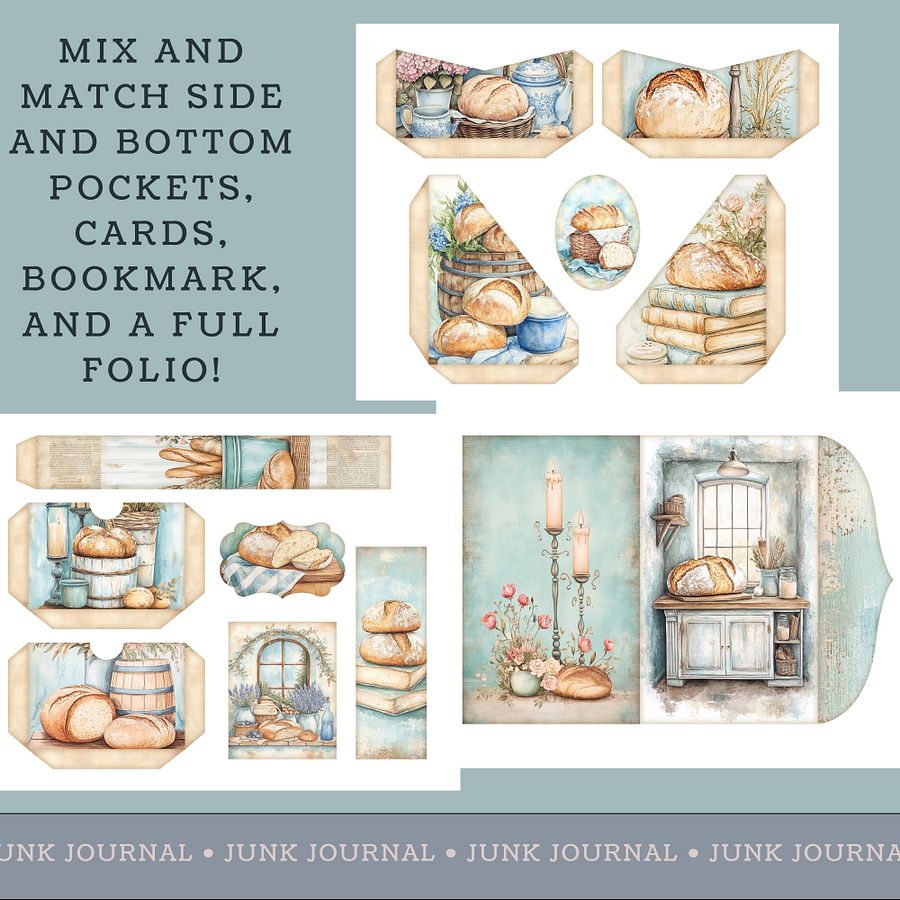For The Love of Bread - Printable Folio Kit V3 product image (2)