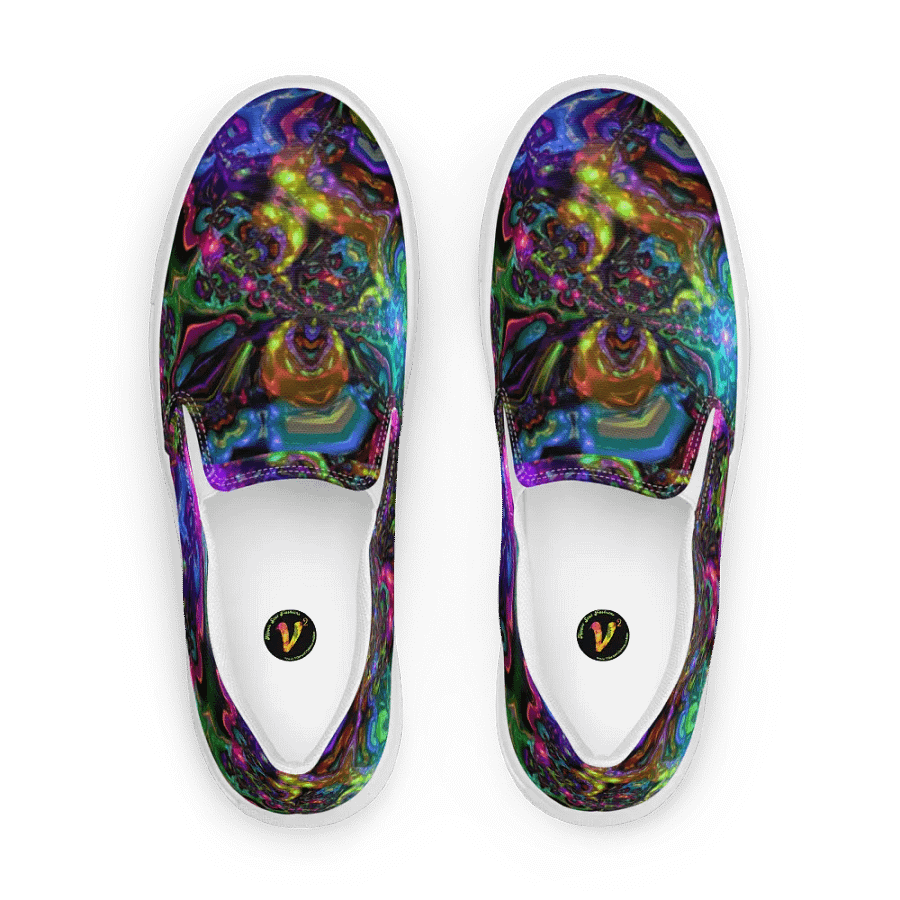 Starry Night Men's Canvas Slip On Shoes product image (1)