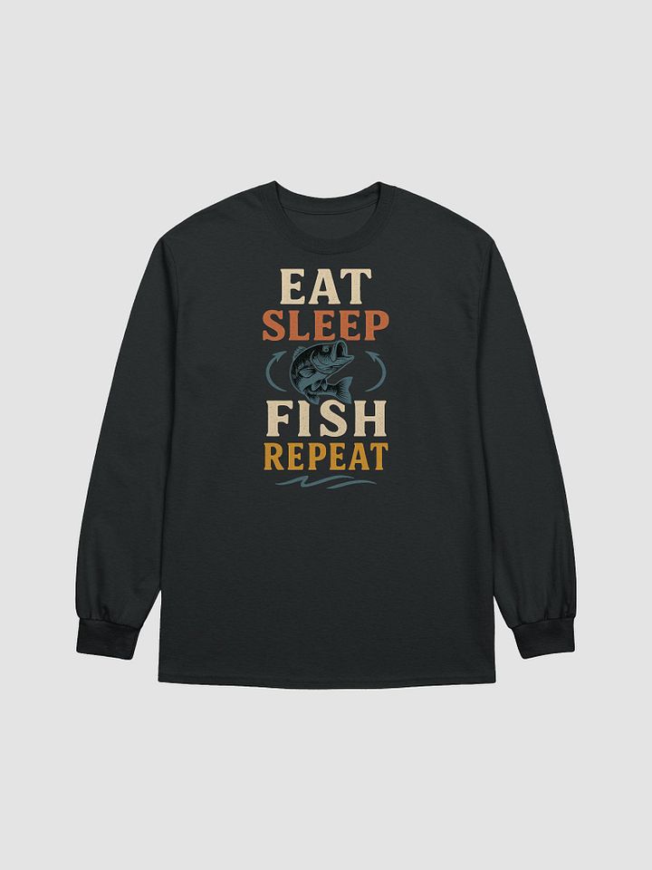 Funny Long Sleeve Fishing Shirt – Eat Sleep Fish Repeat product image (2)