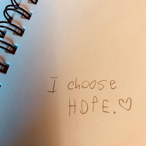 I choose hope. Delight in the simple things. #hope