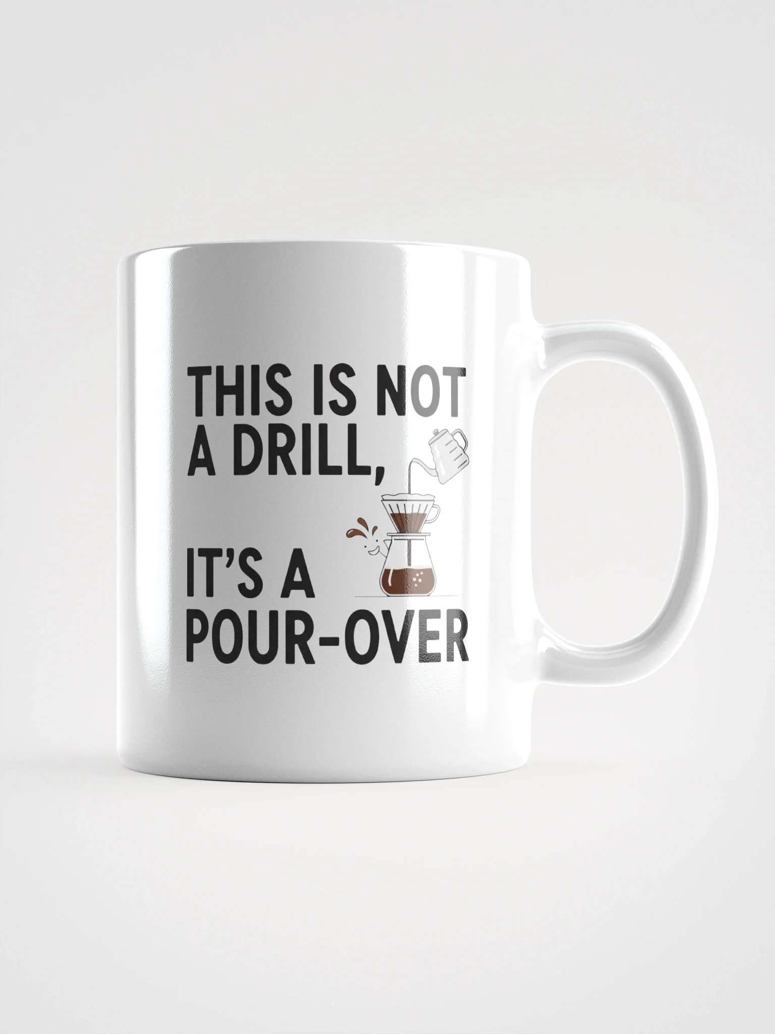 This Is Not a Drill, It’s a Pour-Over Mug – Funny Coffee Lover Gift, Perfect Ceramic Coffee Cup for Pour-Over Brewing product image (2)