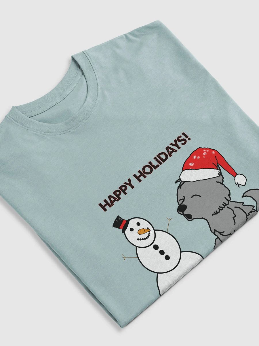 Festive Snowman and Wolf Holiday Tee product image (30)