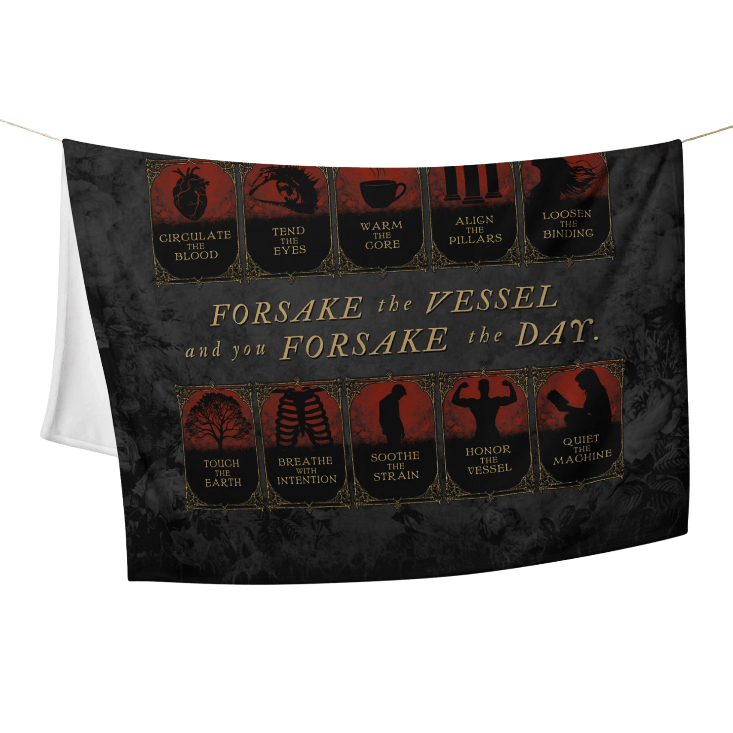 How to Sustain the Mortal Vessel Daily Quest Throw Blanket (50x60) product image (1)