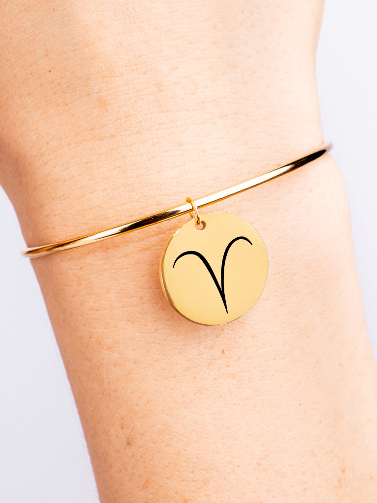 Zodiac Sign Bracelet or Bangle - Personalized Astrological Jewelry product image (2)