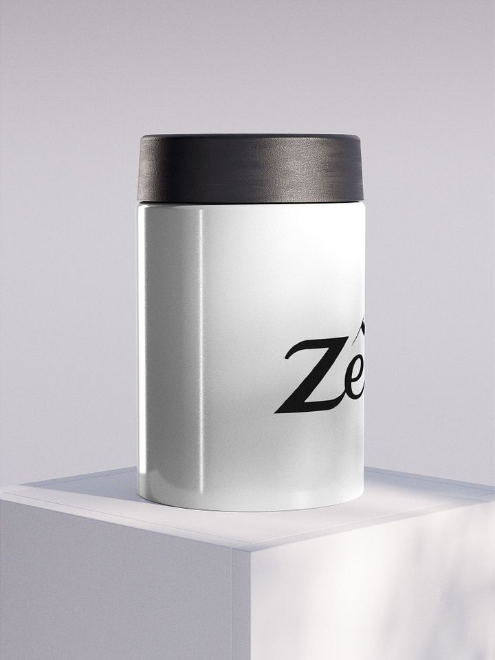 White Zenith Stainless Steel Koozie product image (1)
