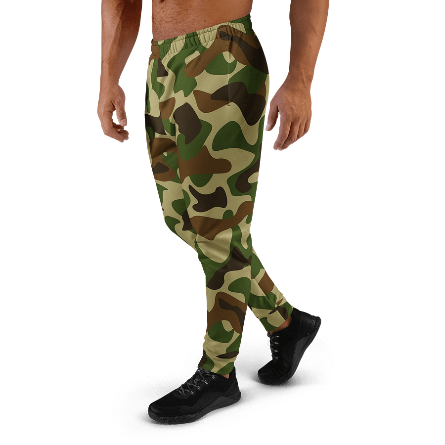 Woodland Green Army Camouflage Military Camo Pattern Men's Joggers product image (1)