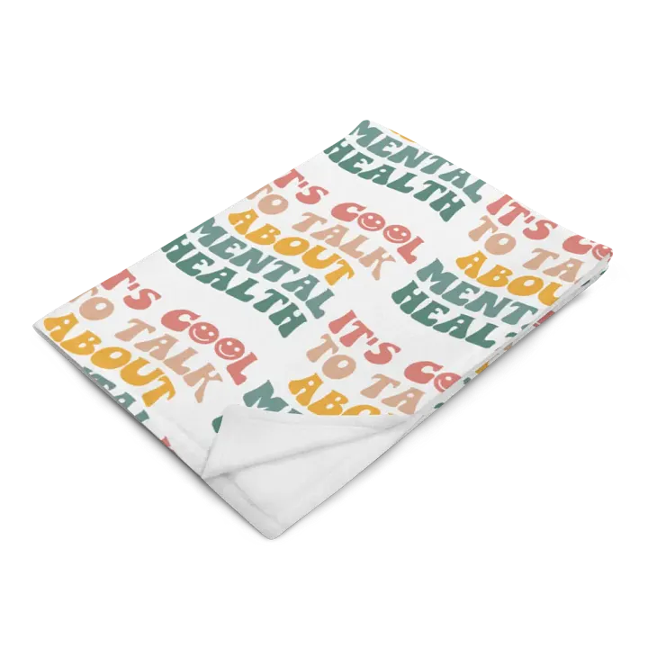It's Cool To Talk About Mental Health Blanket product image (2)