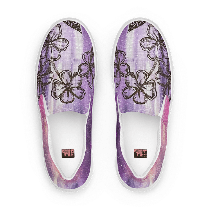 "Forget-Me-Nots" Canvas Slip On Shoes (Men's) product image (1)