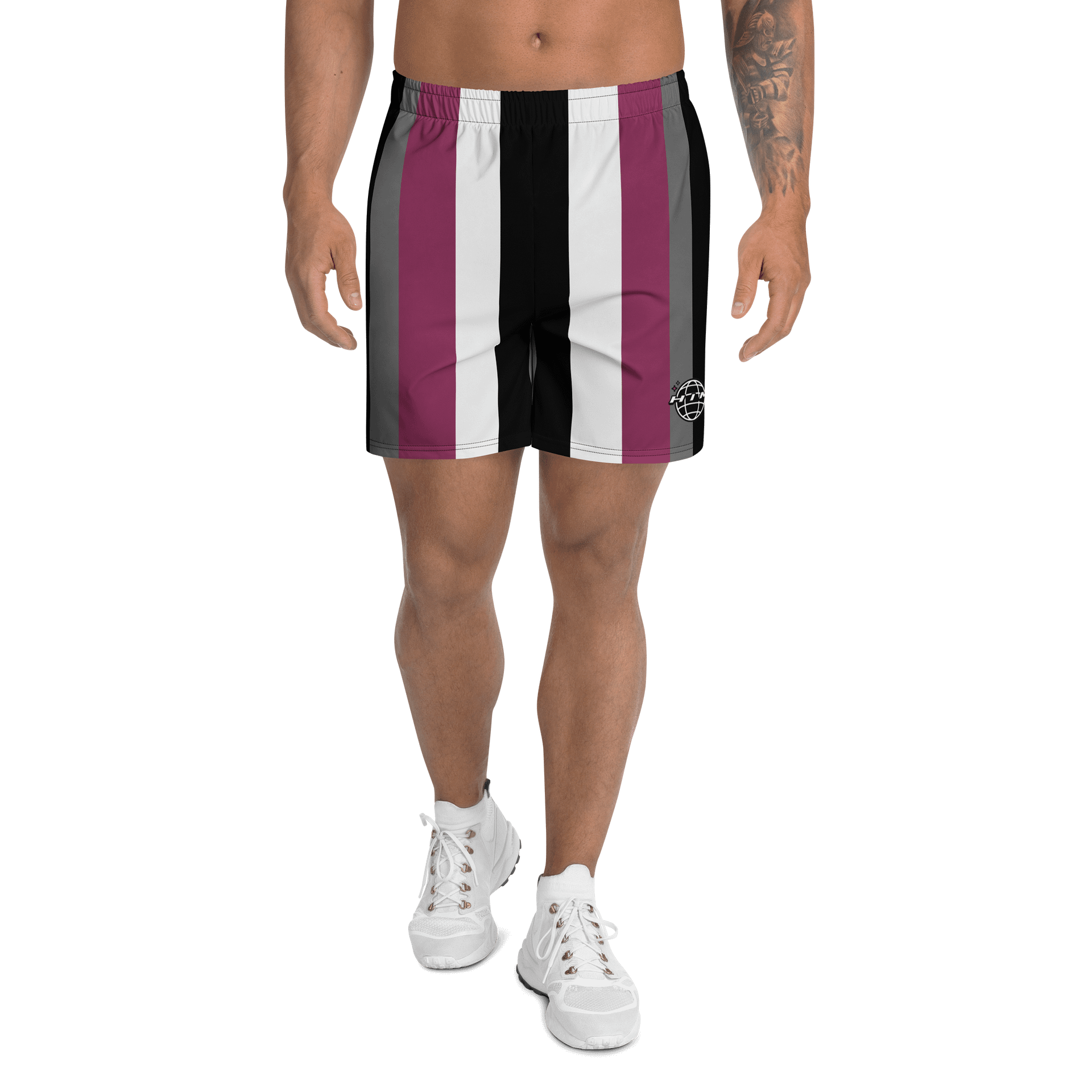 HIM Vintage Style Swim Shorts Red product image (3)